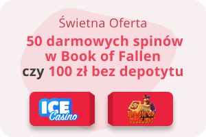 Bonus bez depozytu Ice Casino – 50 spinów czy 100 zł bez depozytu!